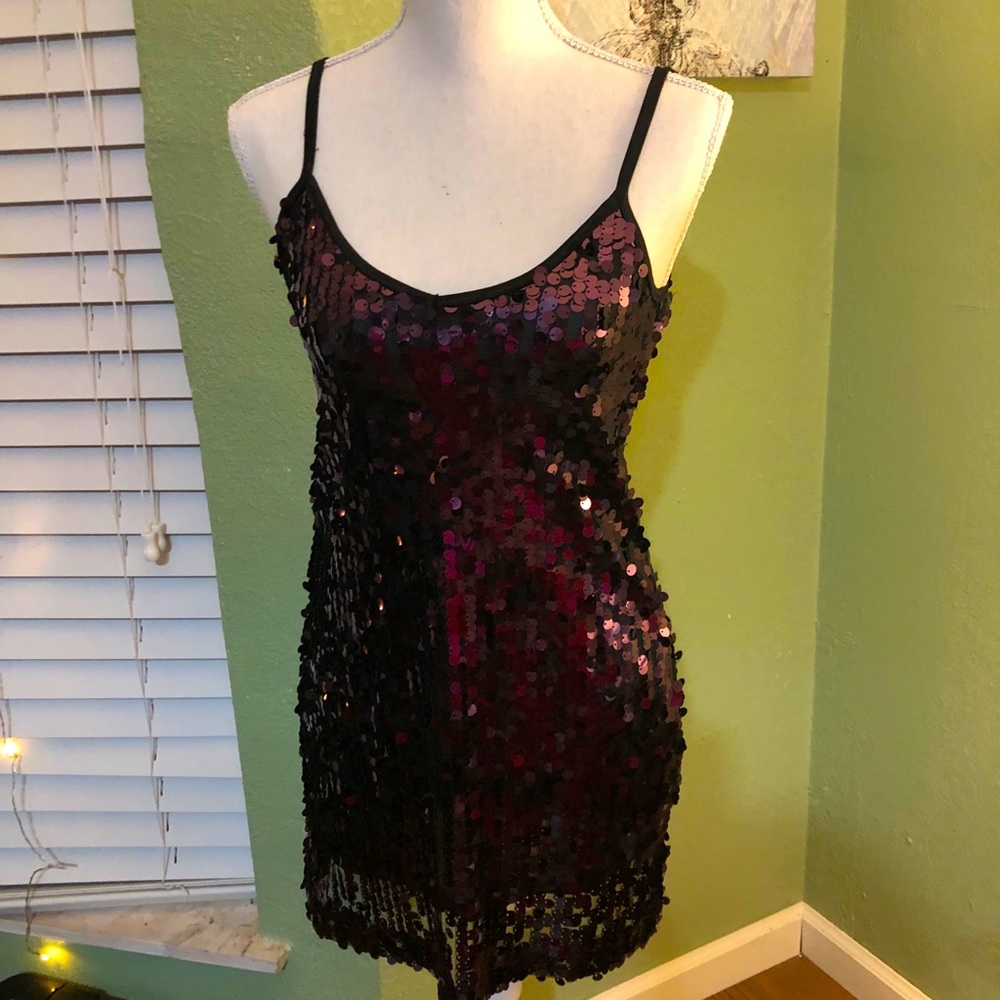 Marrón sequins dress